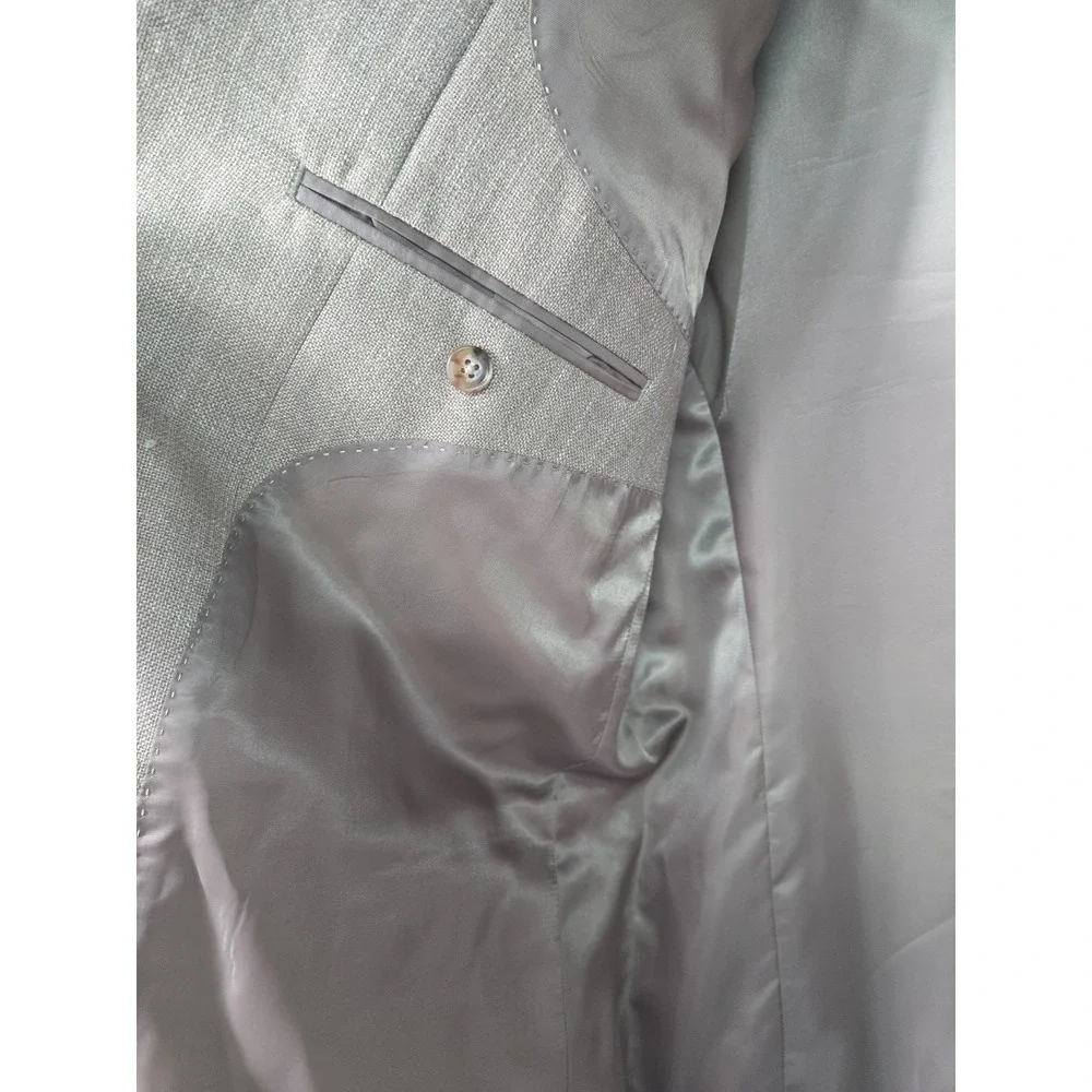 Lauren Ralph Lauren Black Label Men's 50R Blue‎ Linen Blend Blazer Sport Coat